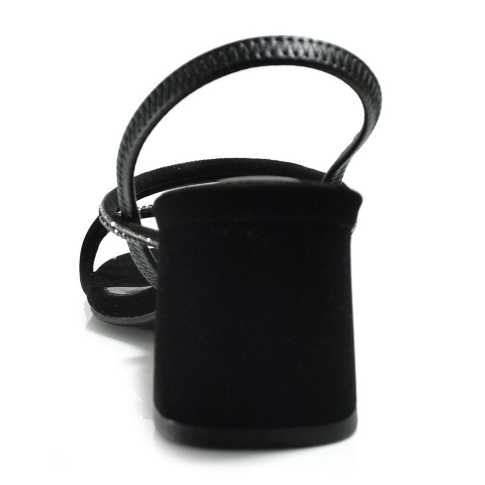 Sandália de Salto Bloco Feminina Cazzualen Preto 4