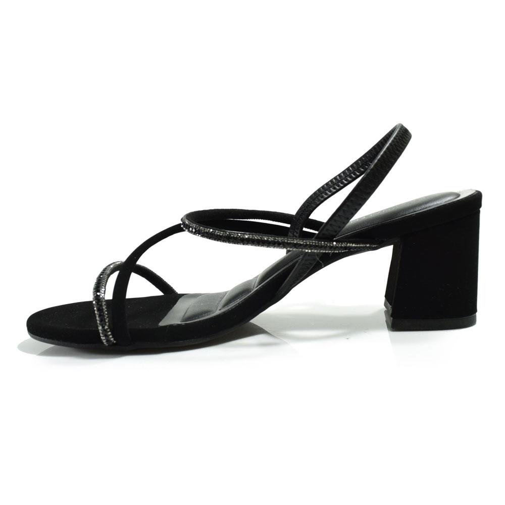 Sandália de Salto Bloco Feminina Cazzualen Preto 5