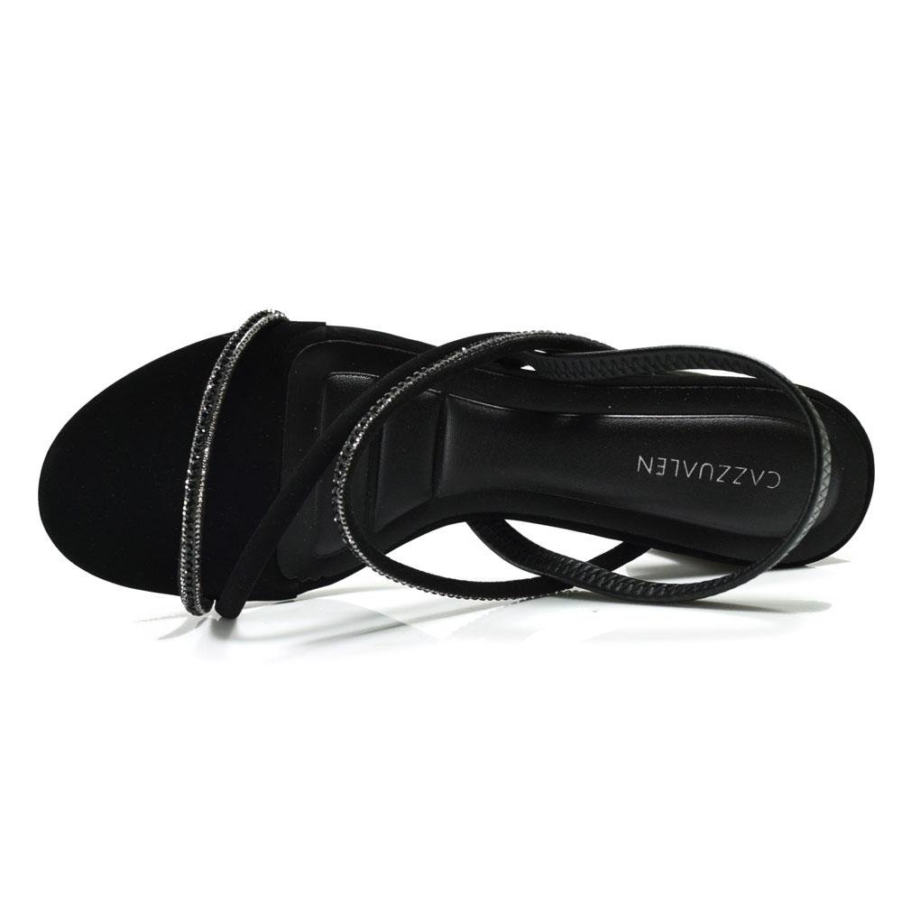 Sandália de Salto Bloco Feminina Cazzualen Preto 6