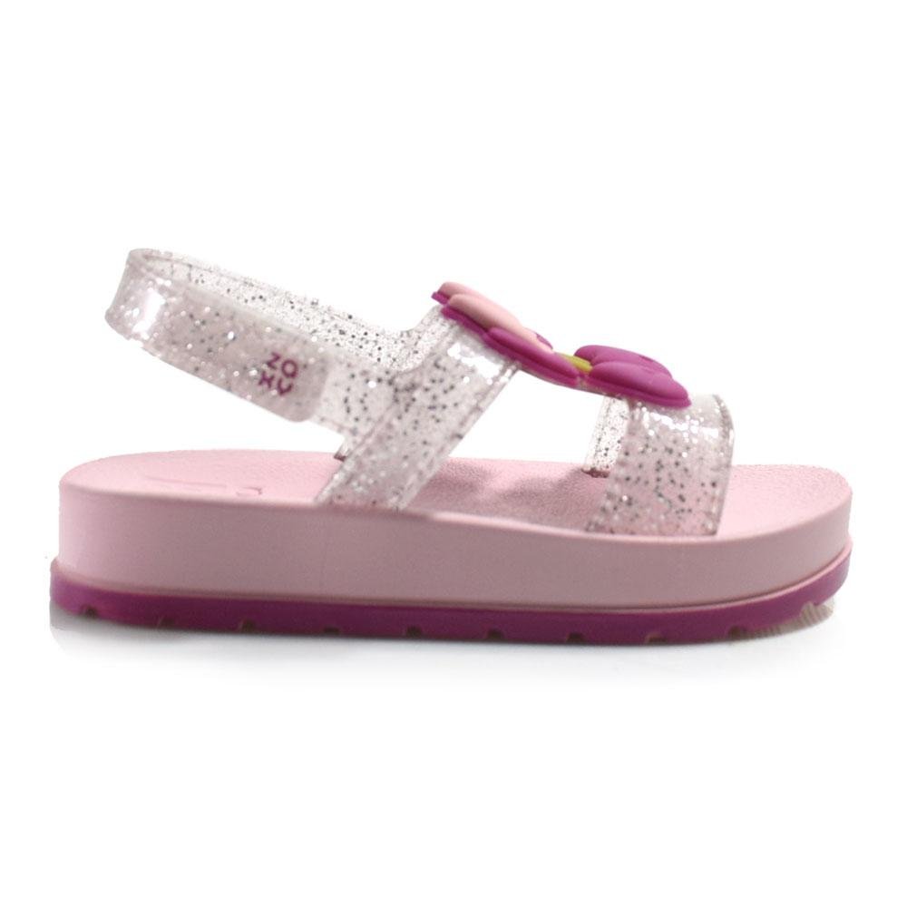 Sandália Papete Infantil Feminina Zaxy Cherry Rosa 3