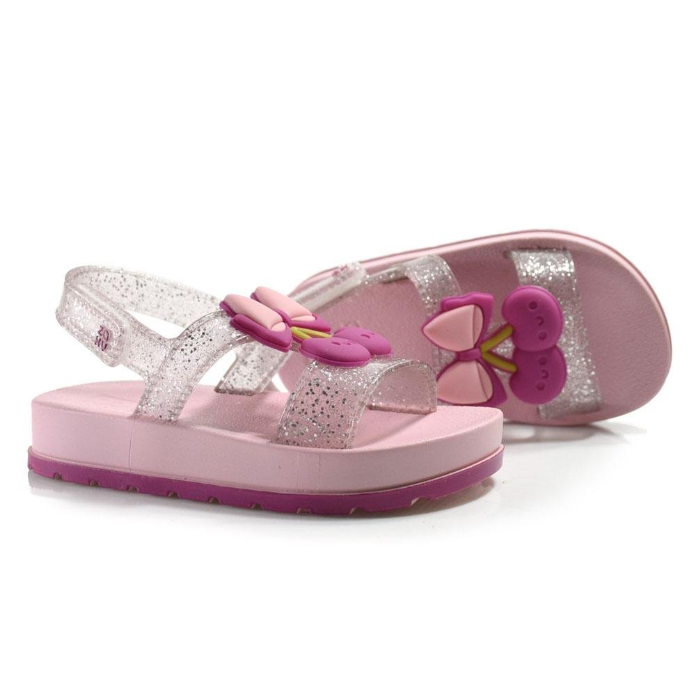 Sandália Papete Infantil Feminina Zaxy Cherry Rosa 2