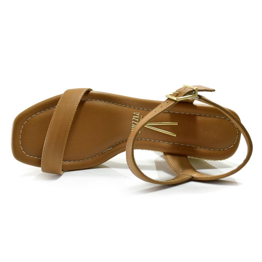 Sandália Plataforma Feminina Vizzano 6541.100.7286 Marrom 6