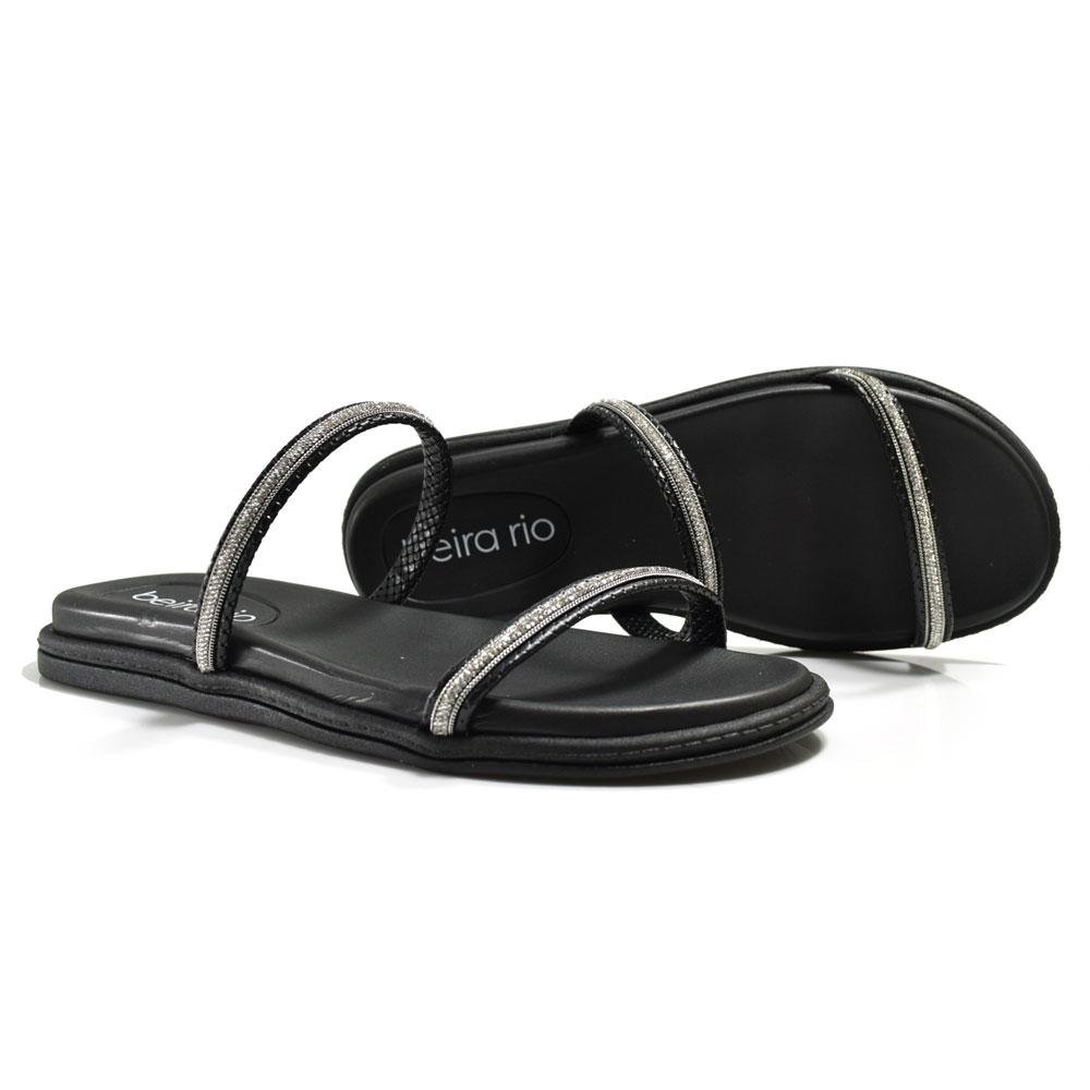 Sandália Rasteira Feminina Beira Rio Preto 2