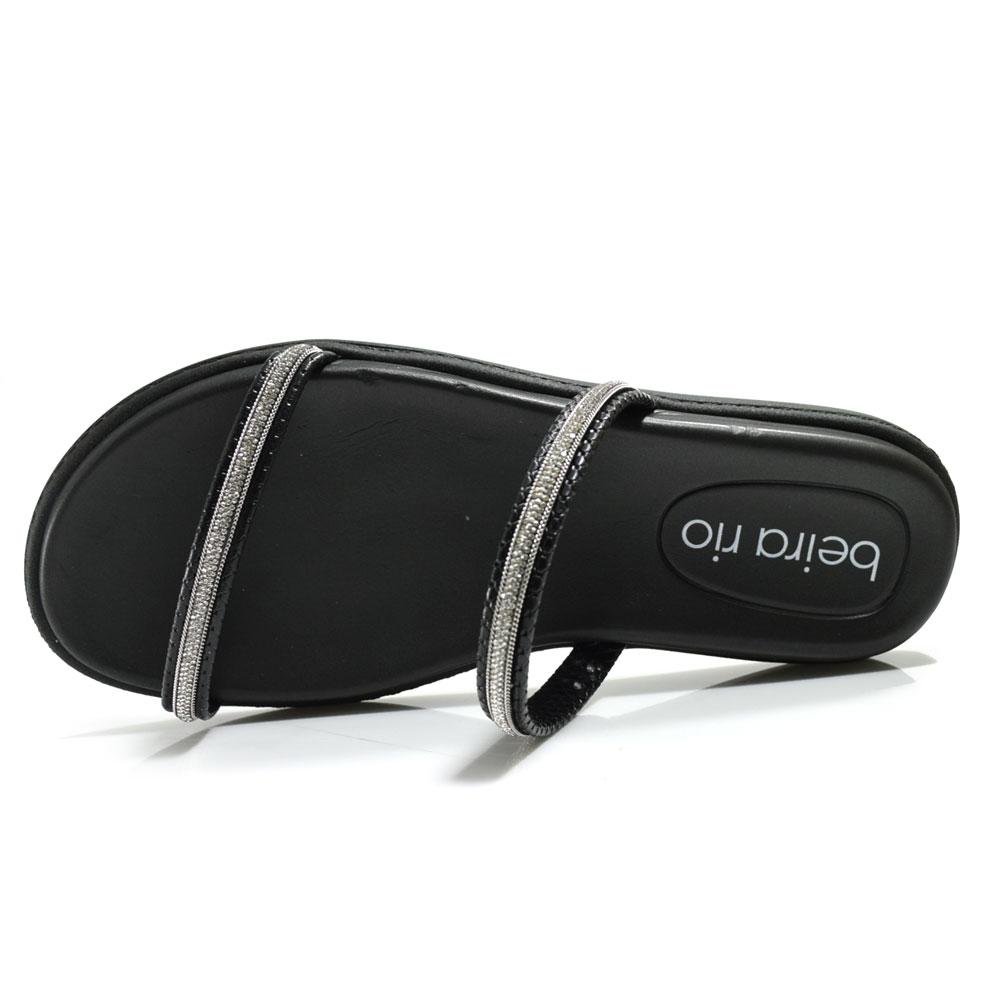 Sandália Rasteira Feminina Beira Rio Preto 6