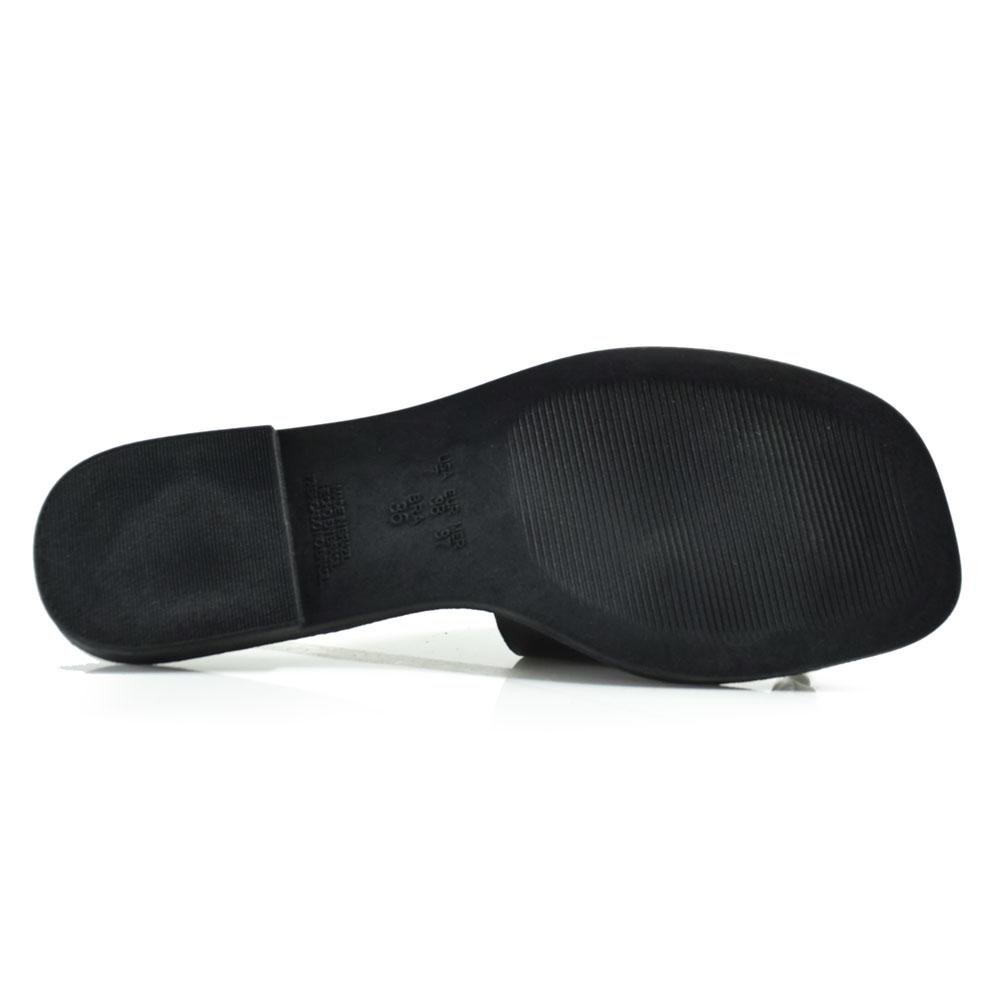 Sandália Rasteira Feminina Lacolly Preto 7