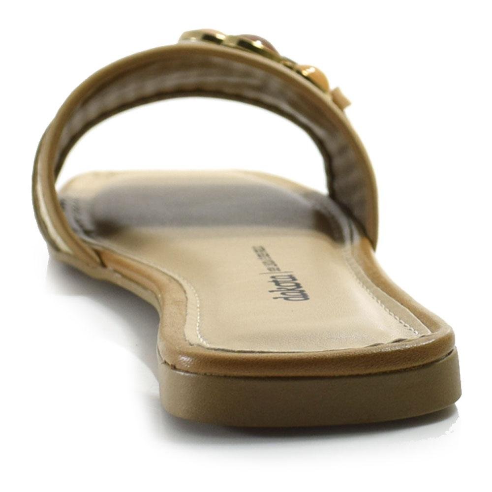 Sandália Rasteira Feminina Dakota Bege 4