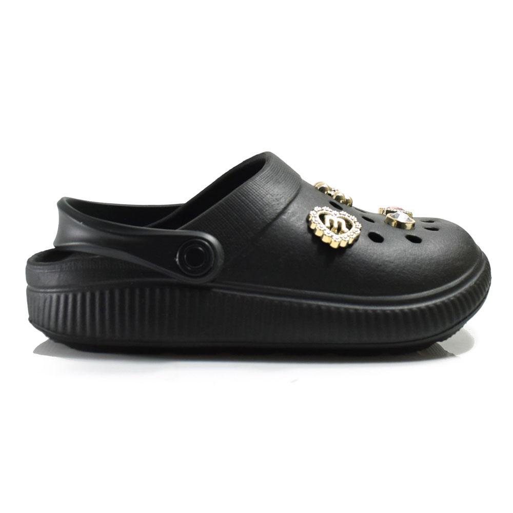 Papete Babuche Infantil de Menina Molekinha Preto 3