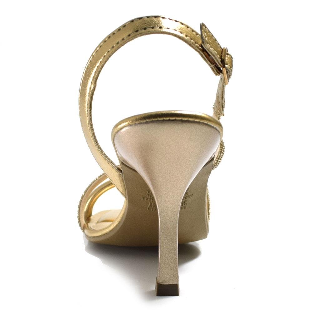 Sandália de Festa e Salto Alto Dakota Ouro Rosê 4