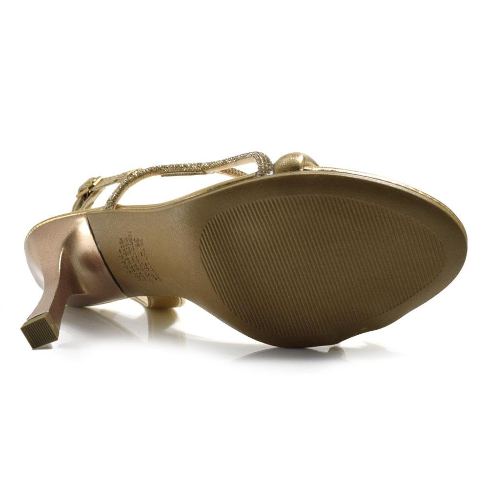 Sandália de Festa e Salto Alto Dakota Ouro Rosê 7