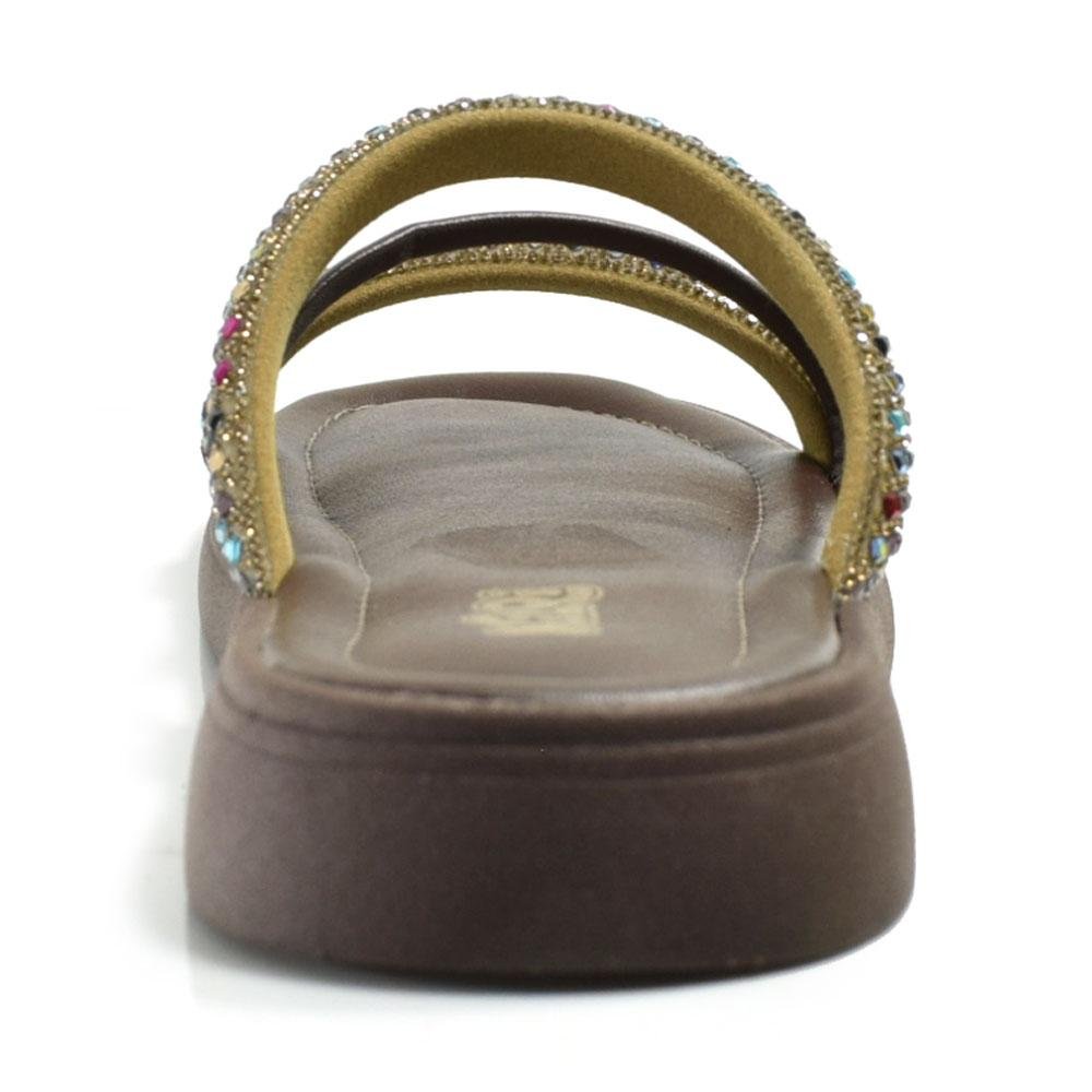 Sandália Flat Infantil Nilqi do 28 ao 34 Marrom 4