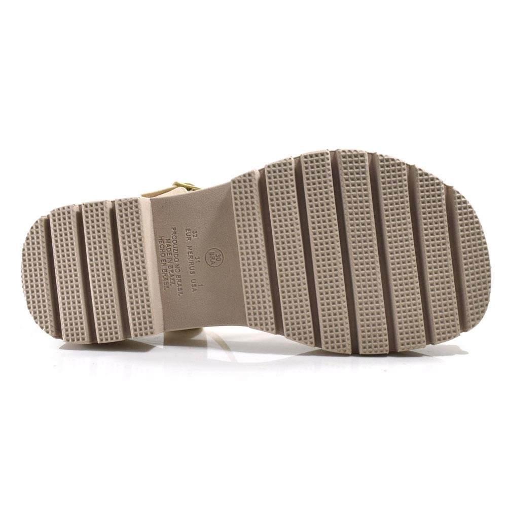 Sandália Flat Infantil Nilqi Bege 7