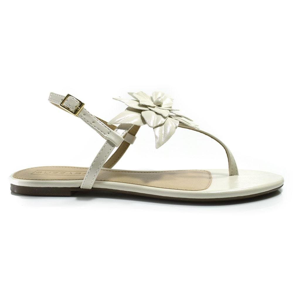 Sandália Flat Feminina Suzzara M815 Off White 3