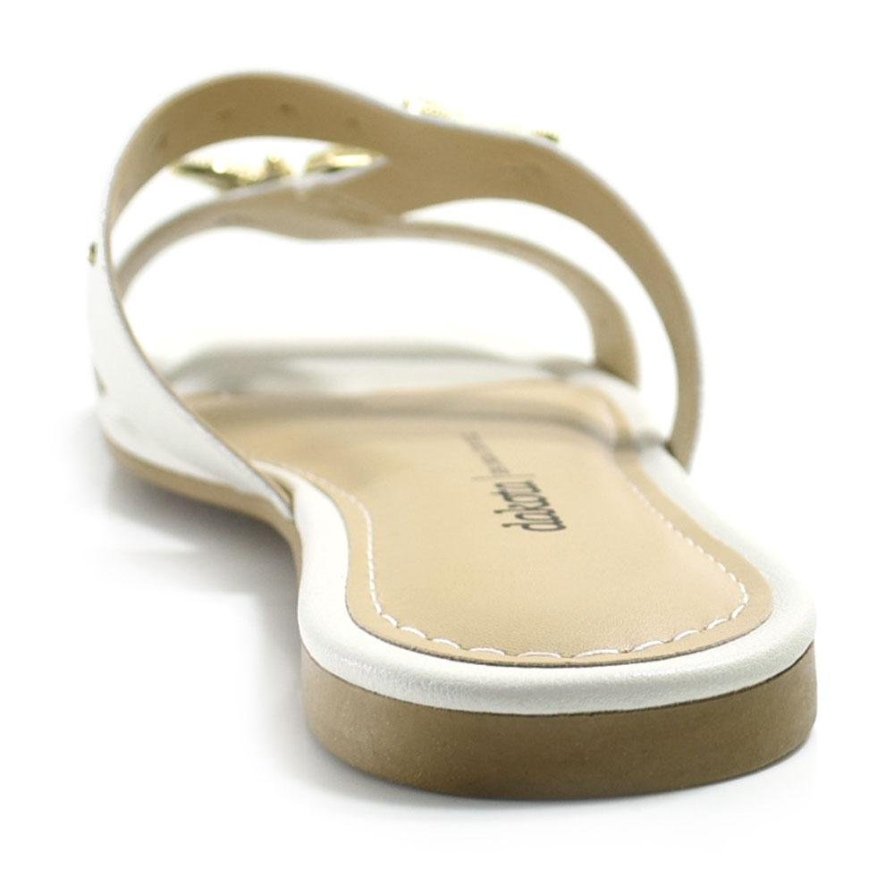 Sandália Rasteira Feminina Dakota Off White 4