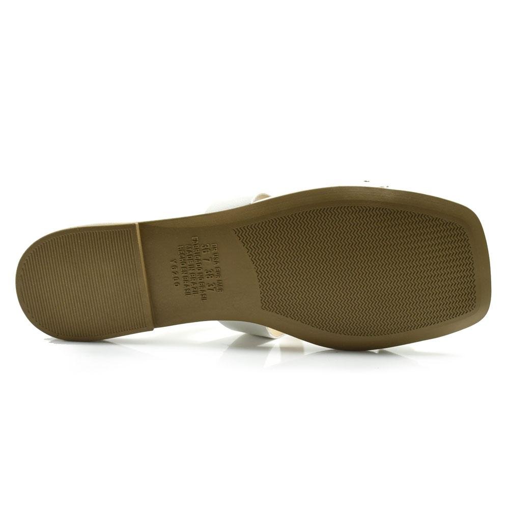 Sandália Rasteira Feminina Dakota Off White 7