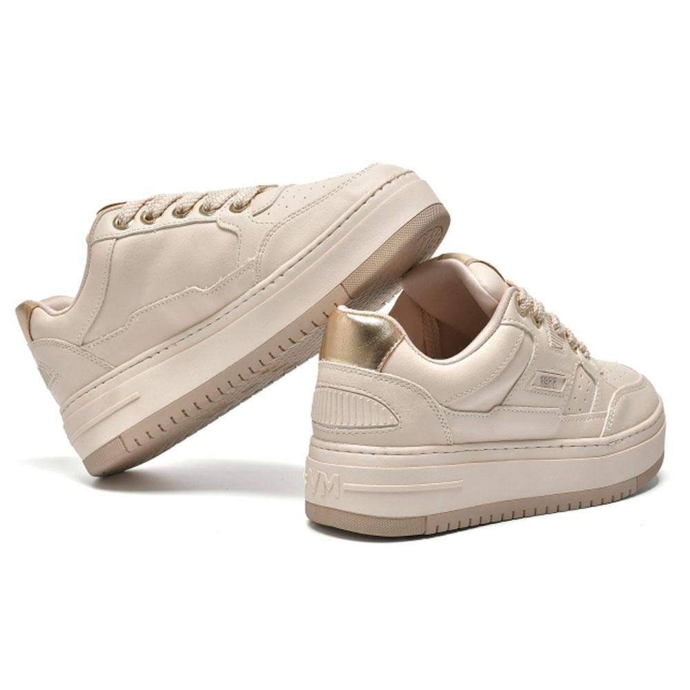 Tênis Casual Feminino Via Marte Creme 2