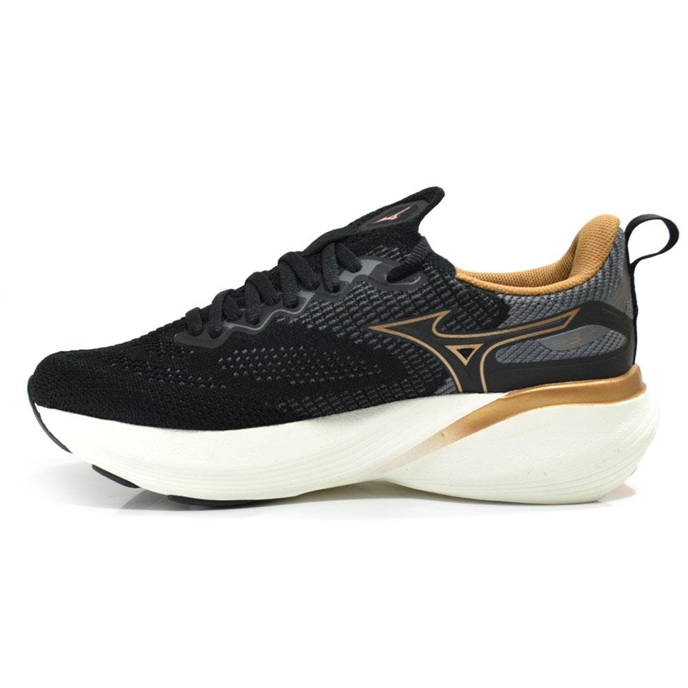 Tênis Feminino Mizuno Glow 3 Preto 5