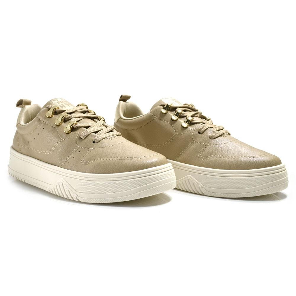 Tênis Casual Feminino Ramarim Bege 2