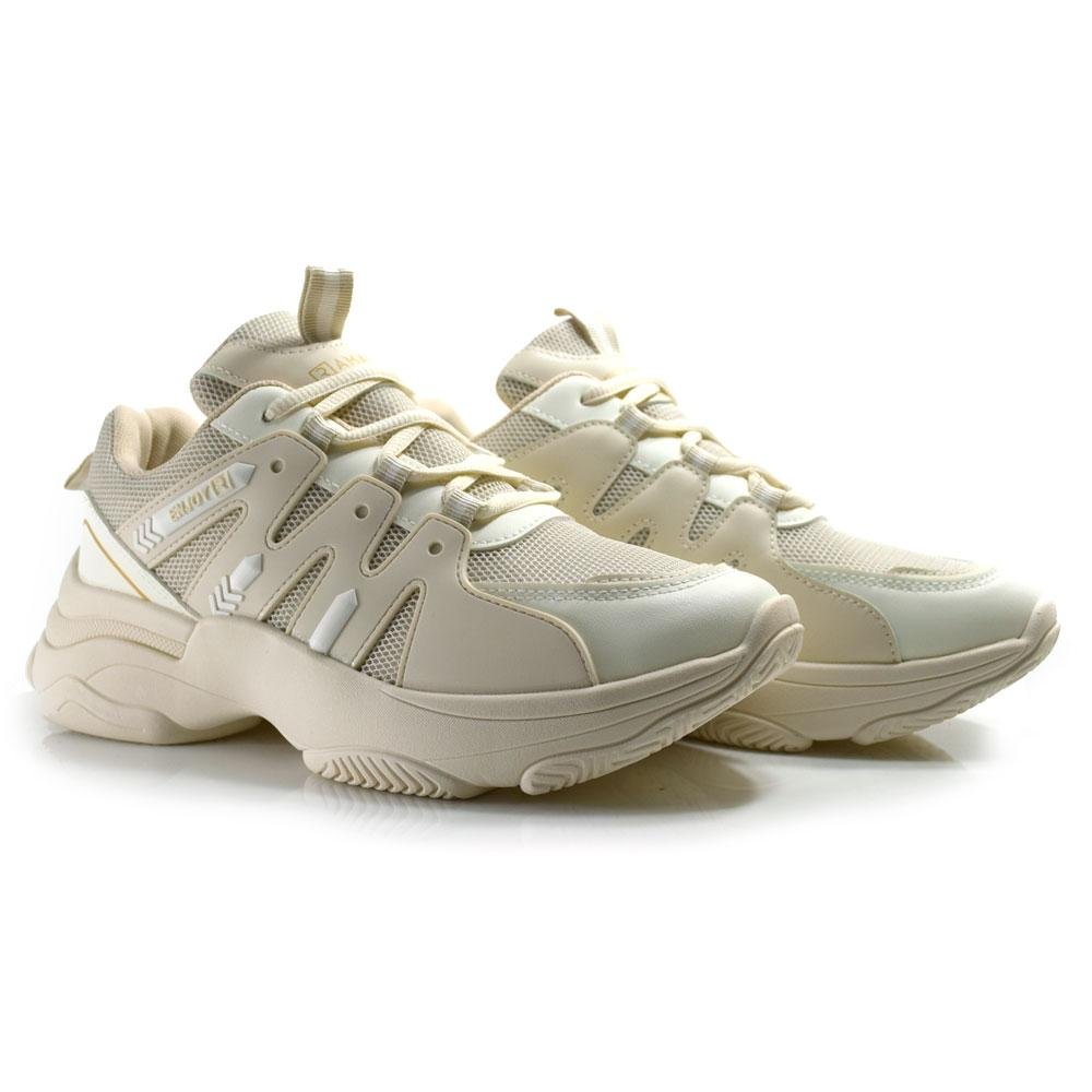 Tênis Feminino Ramarim Chunky Bege 2