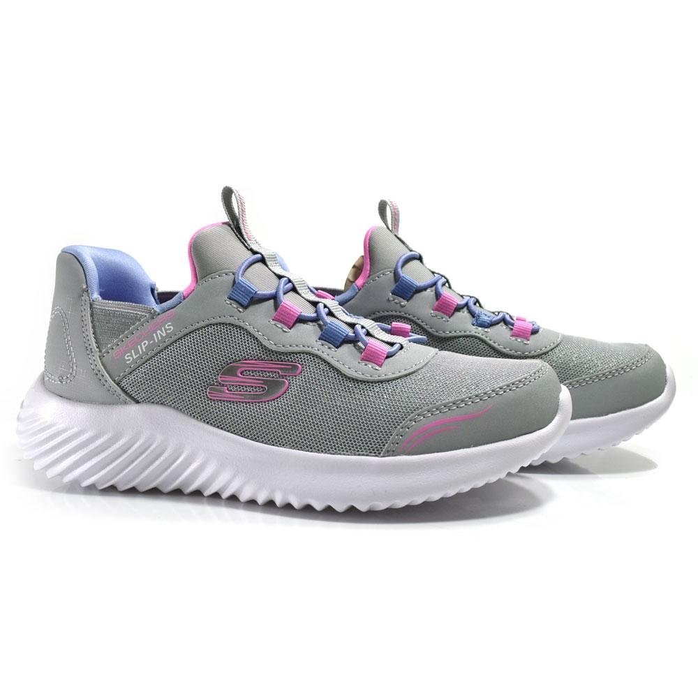 Tênis Infantil Feminino Skechers Bounder Cinza 2