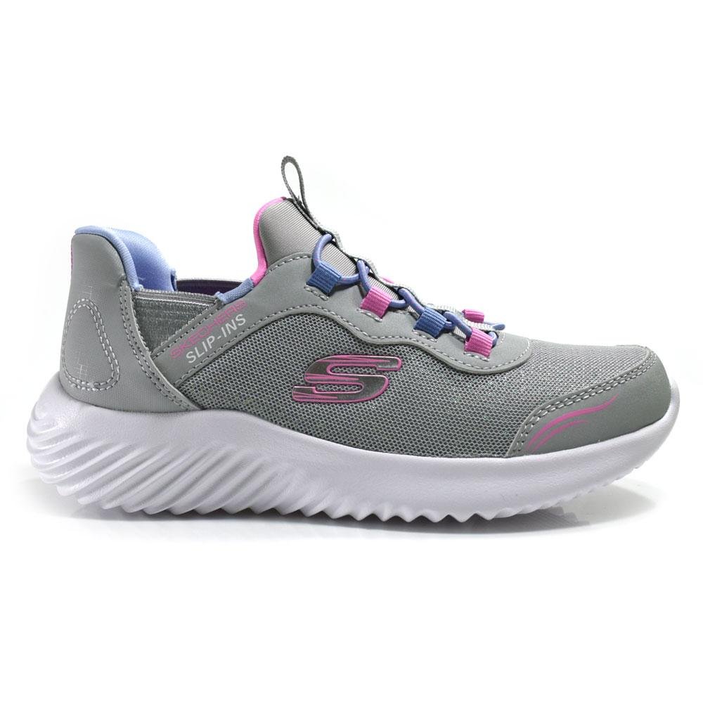 Tênis Infantil Feminino Skechers Bounder Cinza 3
