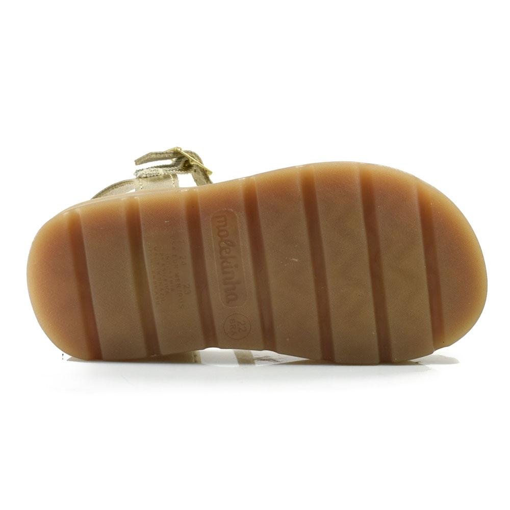 Sandália de LED Infantil Molekinha do 17 ao 25 Dourado 7