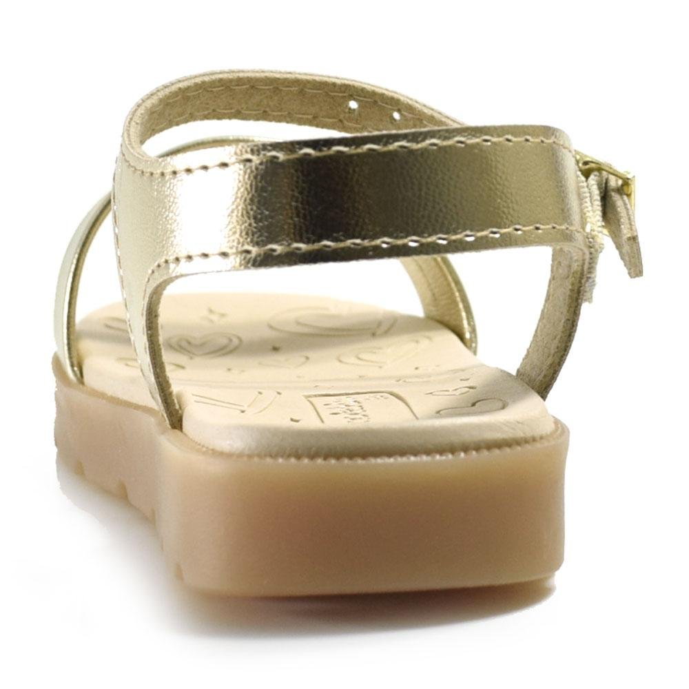 Sandália de LED Infantil Molekinha do 17 ao 25 Dourado 4