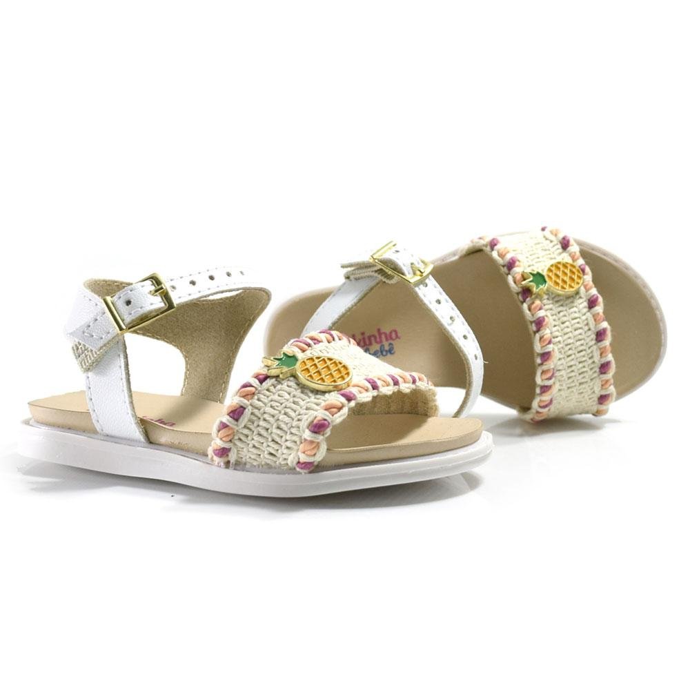 Sandália Infantil de Menina Molekinha do 17 ao 25 Off White 2
