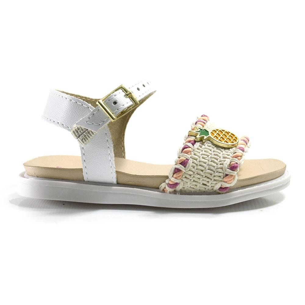 Sandália Infantil de Menina Molekinha do 17 ao 25 Off White 3