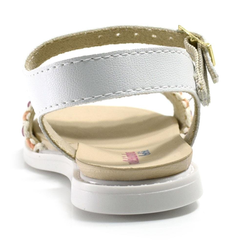 Sandália Infantil de Menina Molekinha do 17 ao 25 Off White 4