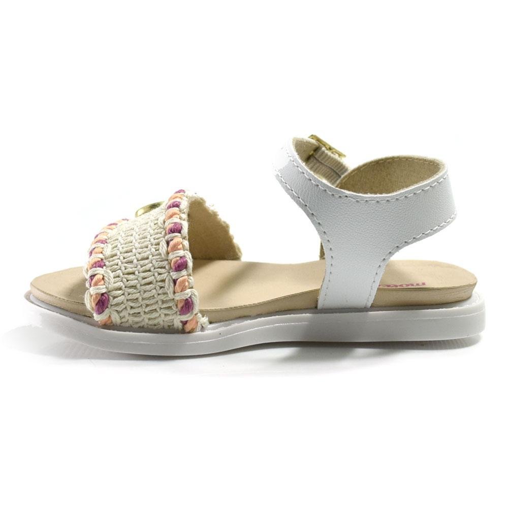 Sandália Infantil de Menina Molekinha do 17 ao 25 Off White 5