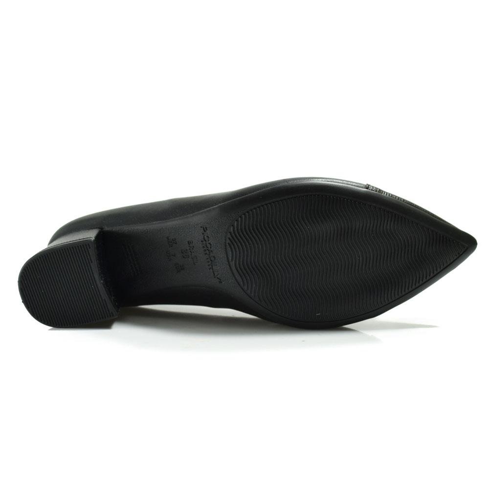 Scarpin de Salto Baixo Feminino Piccadilly Preto 7