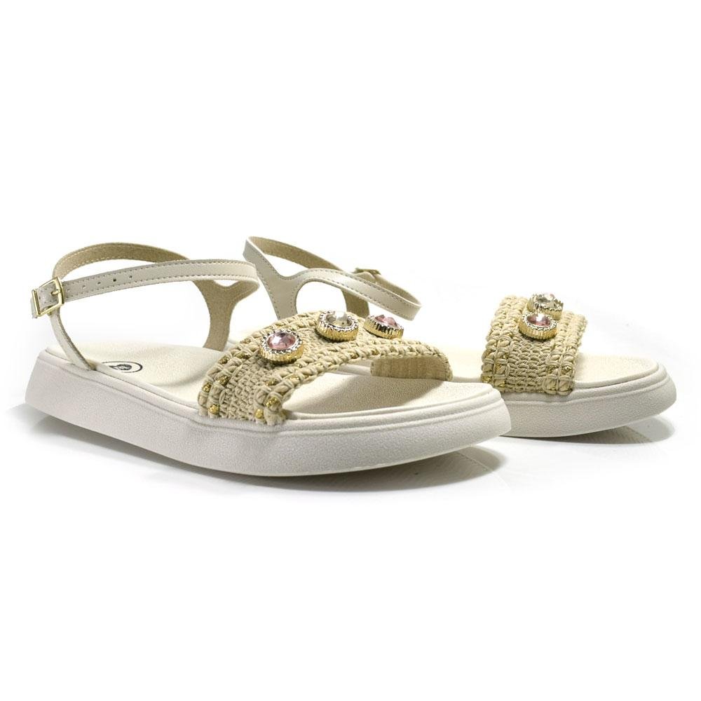 Papete Infantil de Menina Molekinha do 26 ao 34 Off White 2