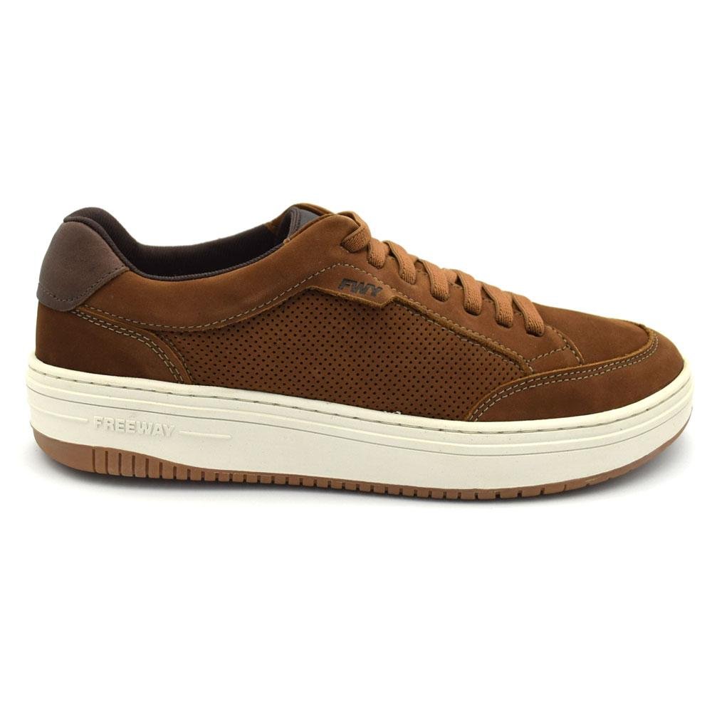 Sapatênis de Couro Masculino Free Way Marrom 3