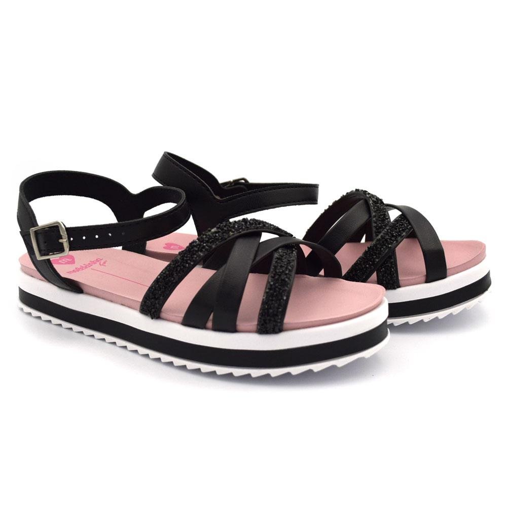 Papete Infantil de Menina Molekinha do 25 ao 34 2305.1569.9569 Preto 2