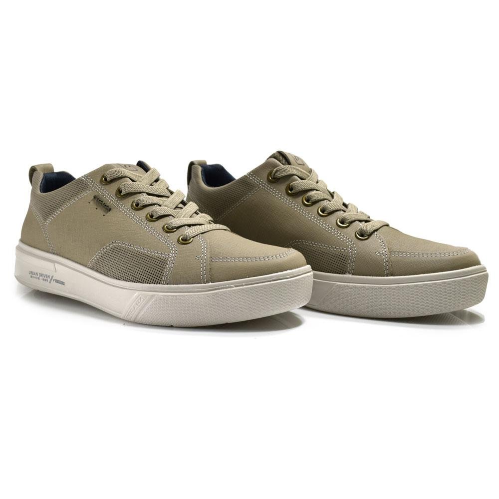 Tênis Casual de Couro Masculino Pegada 111902 Bege 2