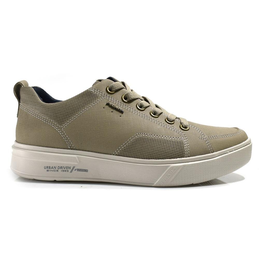Tênis Casual de Couro Masculino Pegada 111902 Bege 3