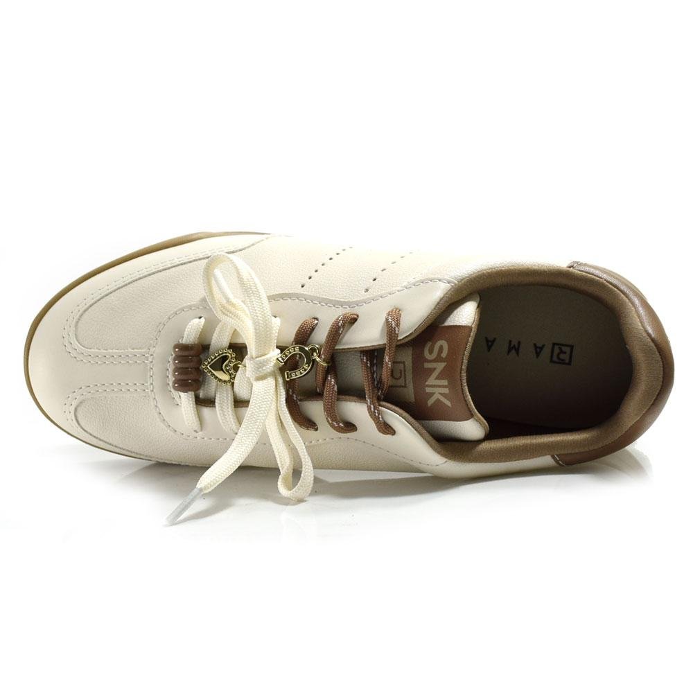 Tênis Casual Feminino Ramarim 2596204 Bege 6