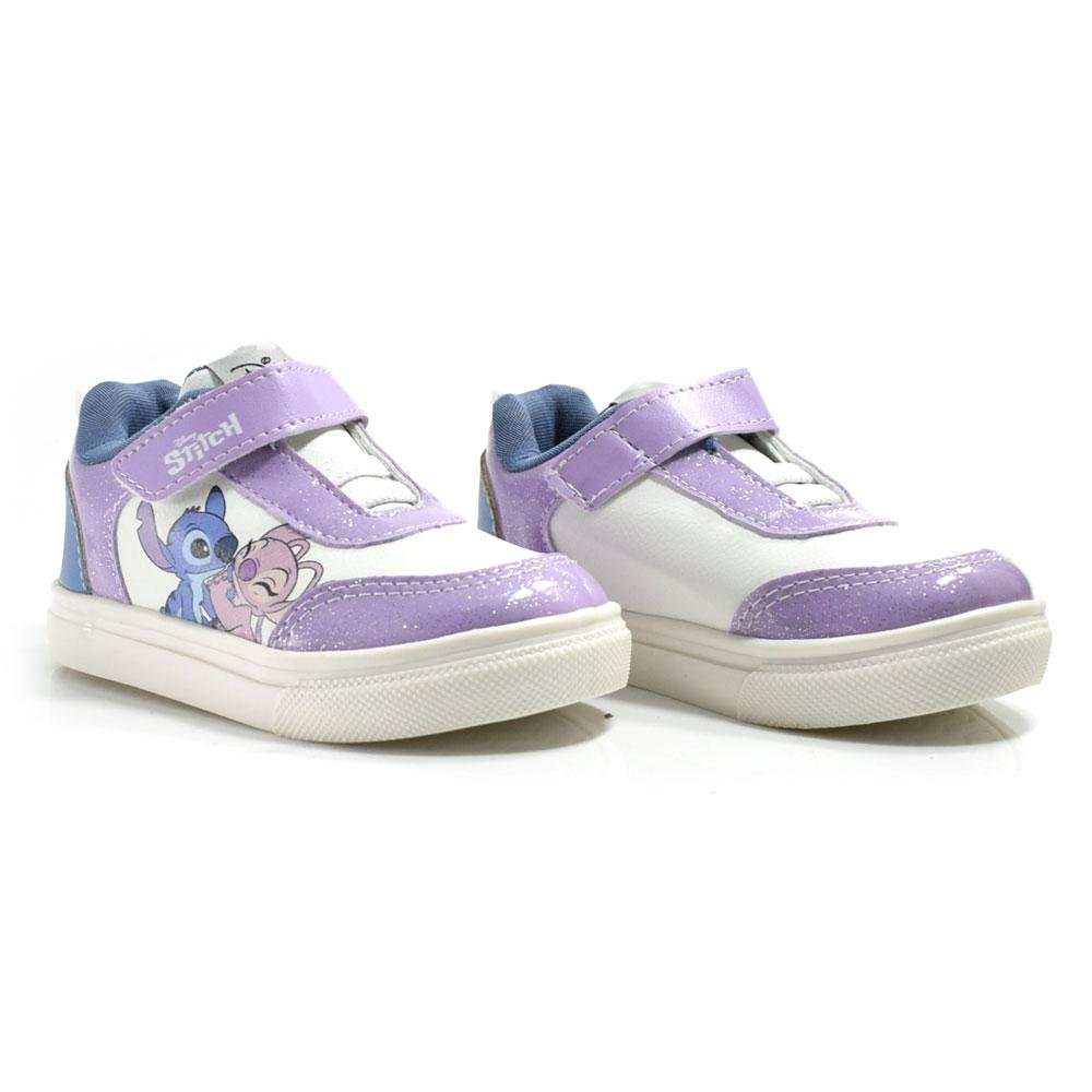 Tênis Infantil de Menina Stitch do 22 ao 27 DST02DY Branco 2