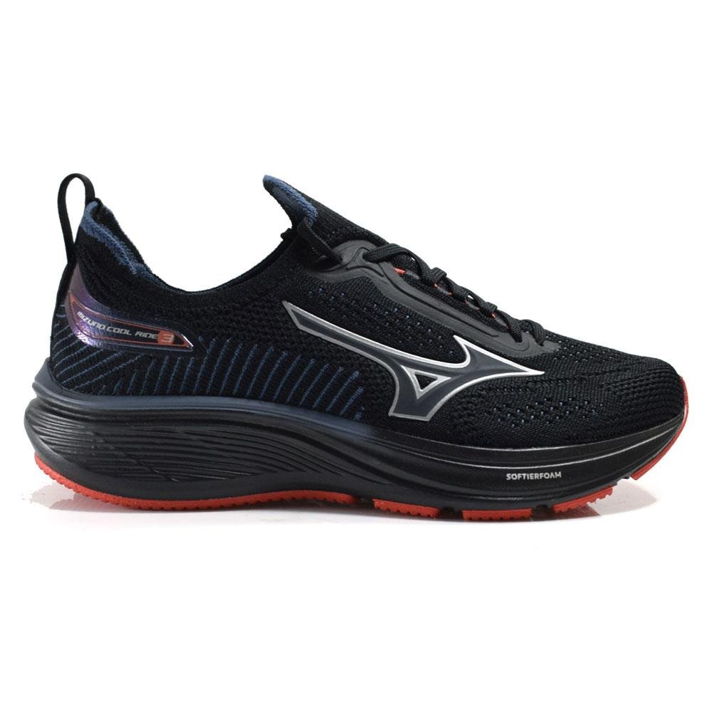 Tênis Infantil Mizuno Cool Ride 3 JR Preto 7