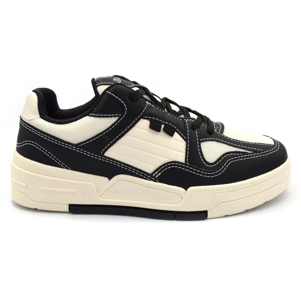 Tênis Casual Feminino Ramarim 2589206 Preto/Bege 3
