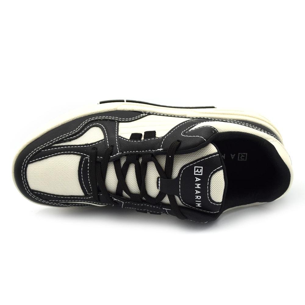 Tênis Casual Feminino Ramarim 2589206 Preto/Bege 6
