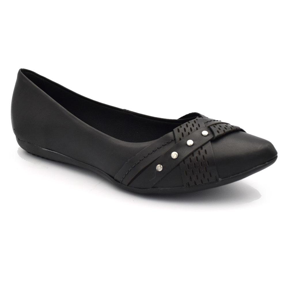Sapatilha de Couro Feminina Bottero 353329 Preto 4