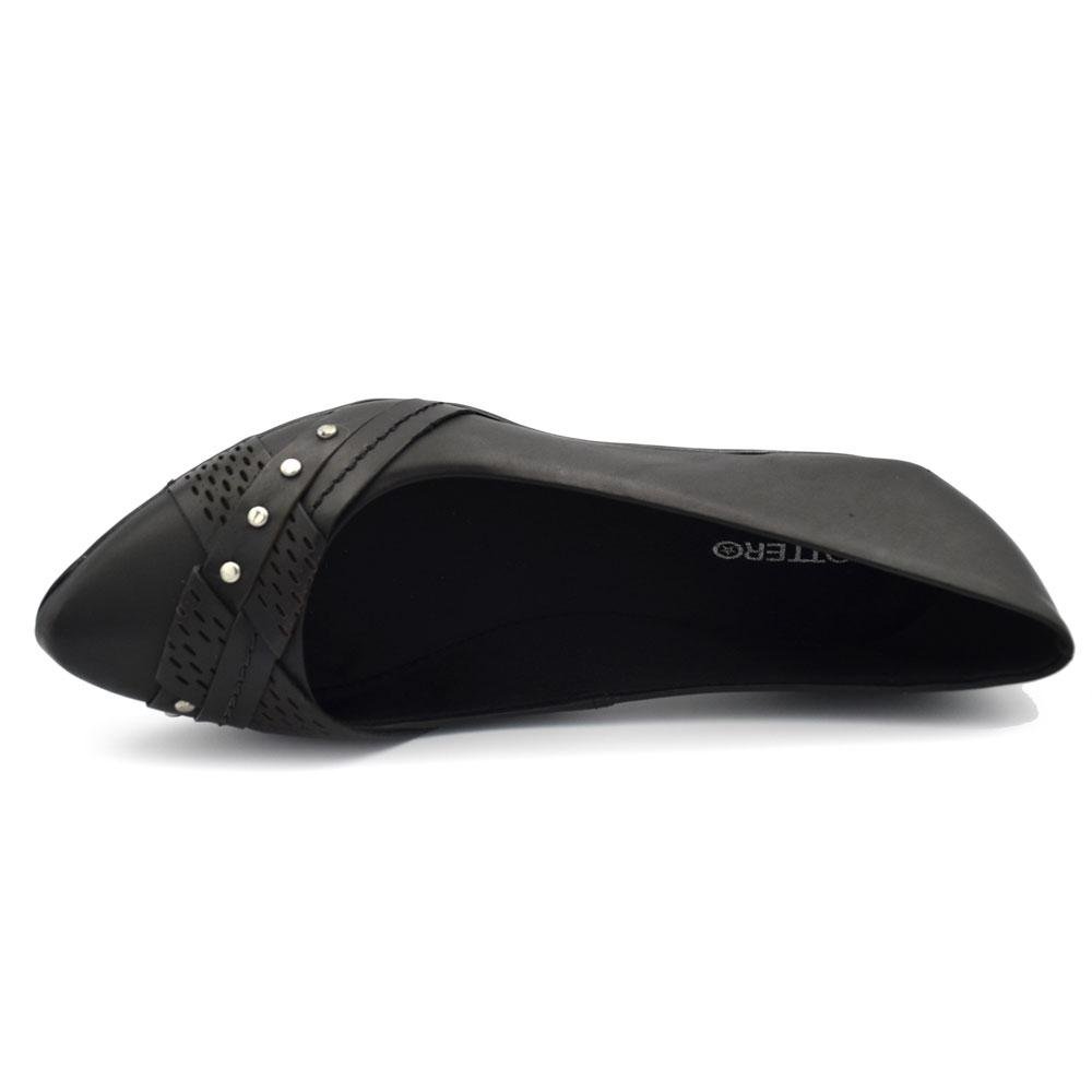 Sapatilha de Couro Feminina Bottero 353329 Preto 2