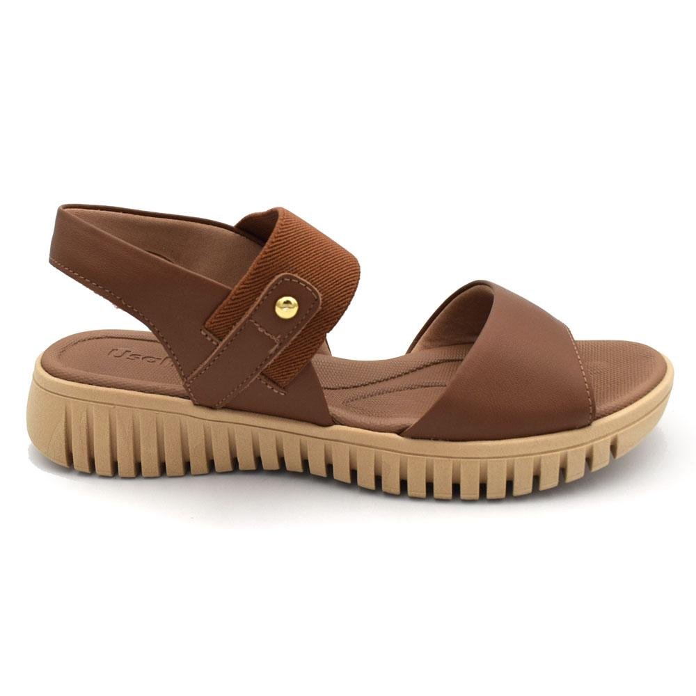 Papete de Couro Feminina Usaflex Marrom 2