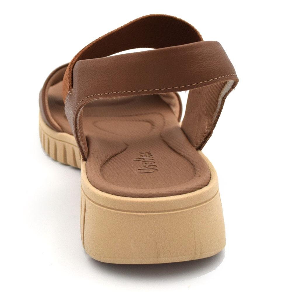 Papete de Couro Feminina Usaflex Marrom 3