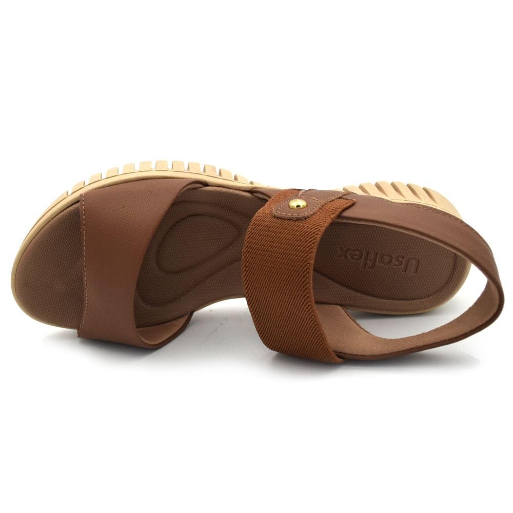 Papete de Couro Feminina Usaflex Marrom 5