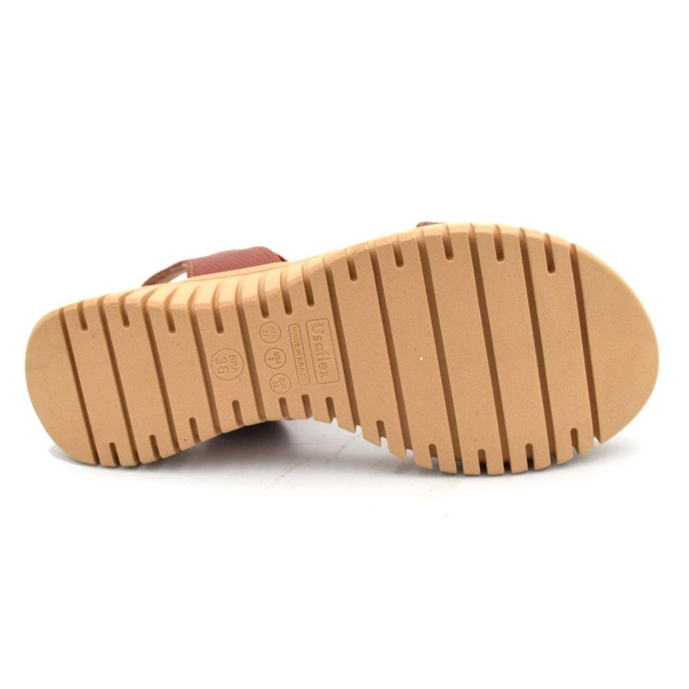 Papete de Couro Feminina Usaflex Marrom 7