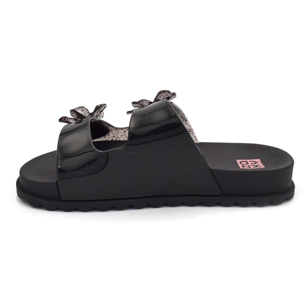 Sandália Flat de Menina Zaxy Partner Flowers Preto 5