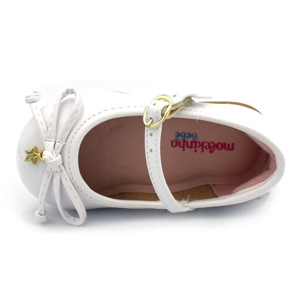 Sapatilha Boneca de Menina Infantil do 17 ao 25 Branco 5