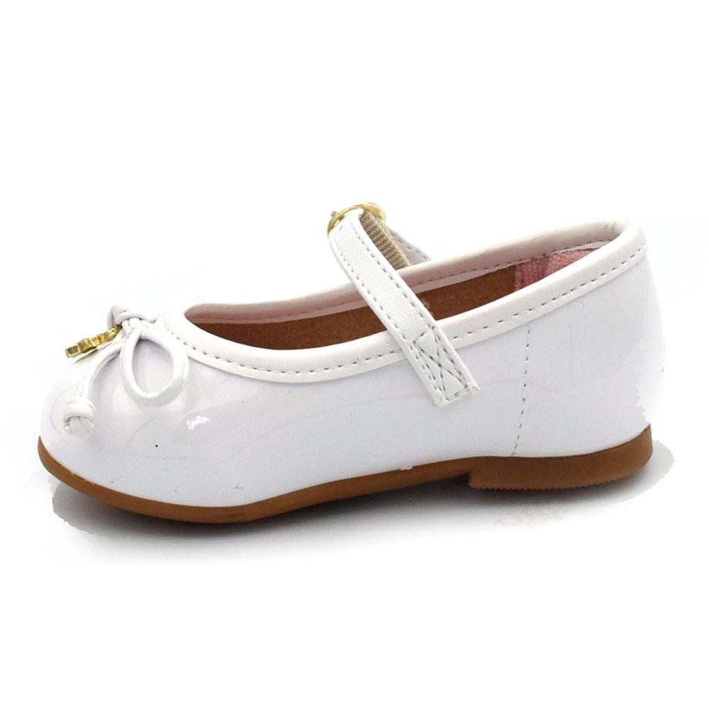 Sapatilha Boneca de Menina Infantil do 17 ao 25 Branco 4